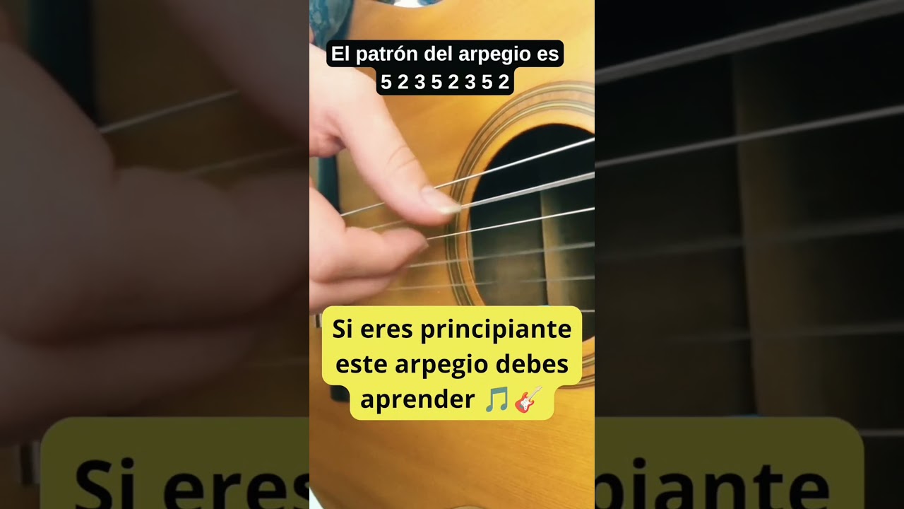 Arpegio que todo principiante debe dominar #tutorialguitarra #guitarraacustica #arpegio #guitarra