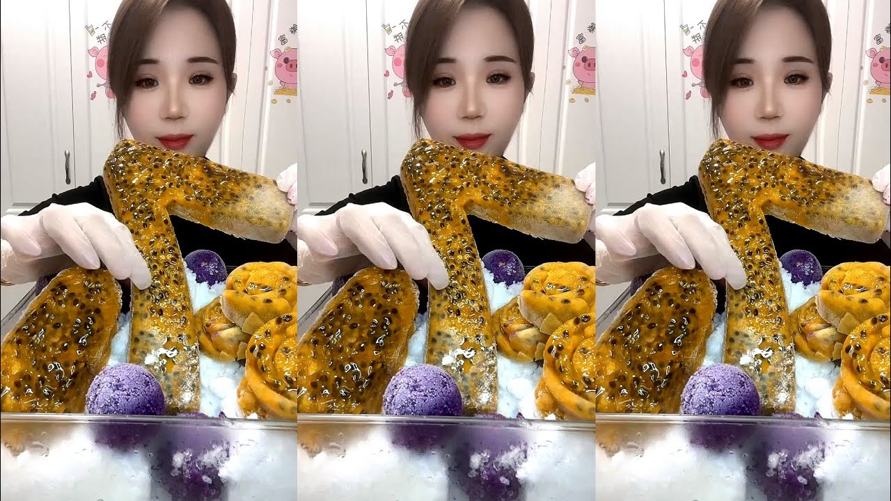 passion fruit ice eating yy ice eating