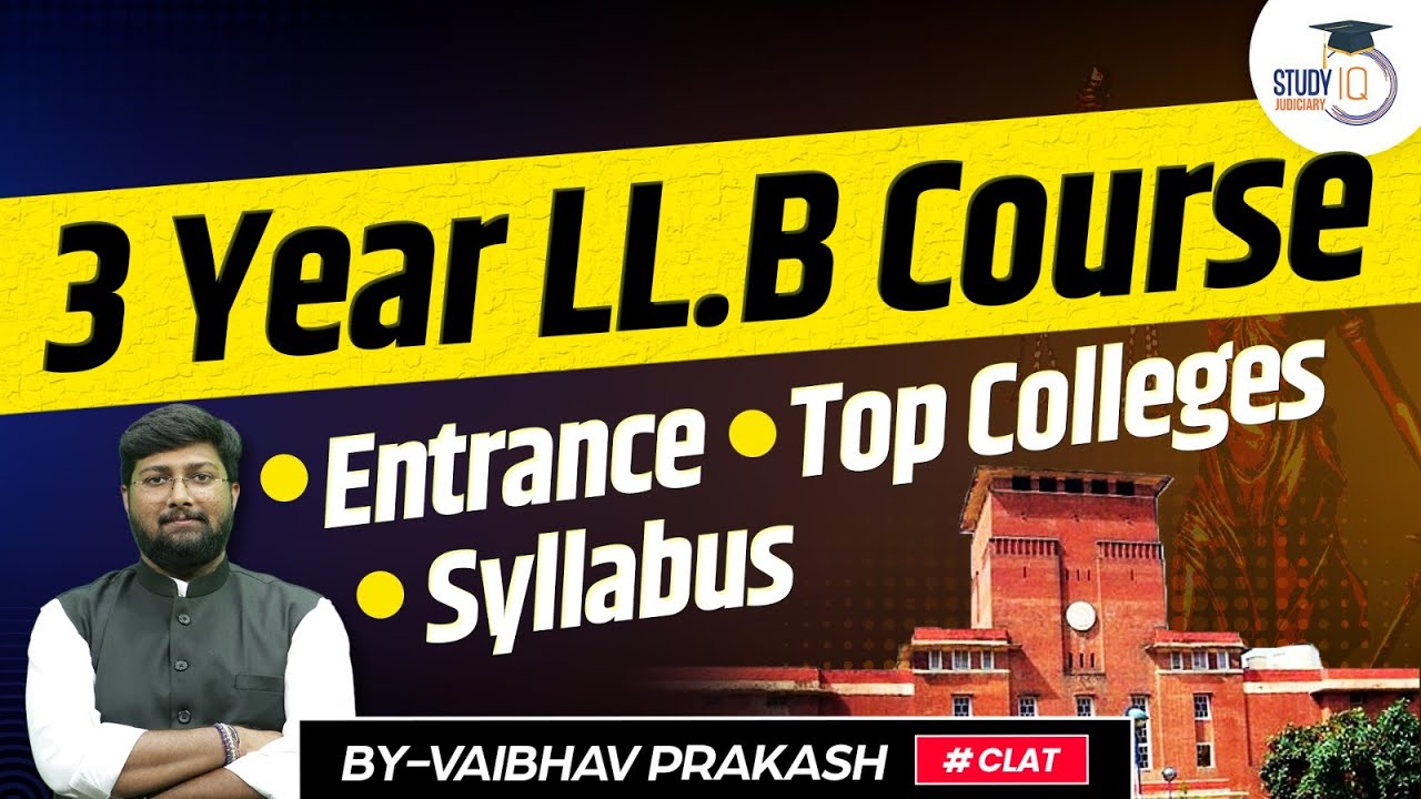 3 Year Law Course | Law after Graduation | StudyIQ Law Entrance
