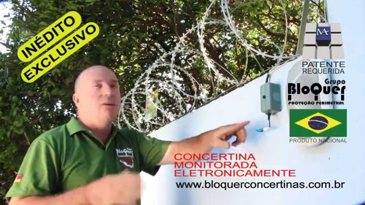 Bloquer Concertina Eletronica Monitorada - Proteção para muro, grade, tela