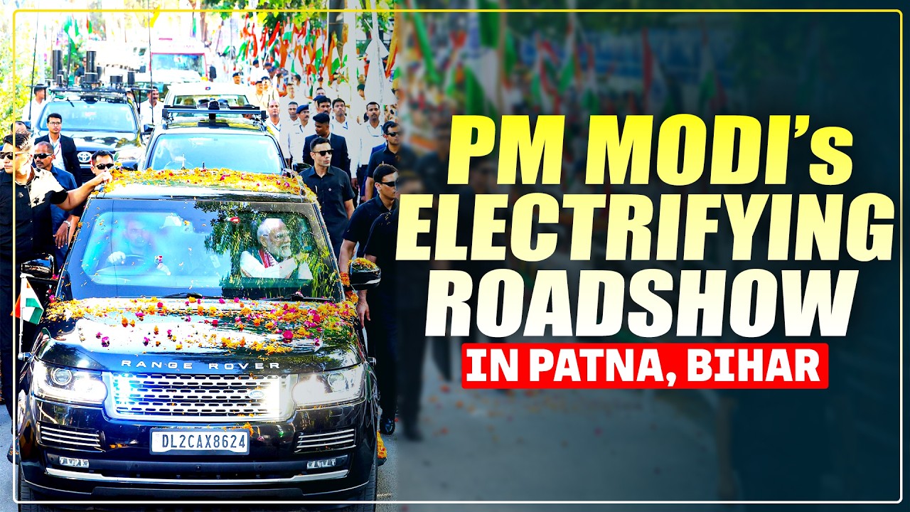 WATCH: PM Modi holds Mega roadshow in Patna ahead of Bihar Cabinet Expansion Ceremony