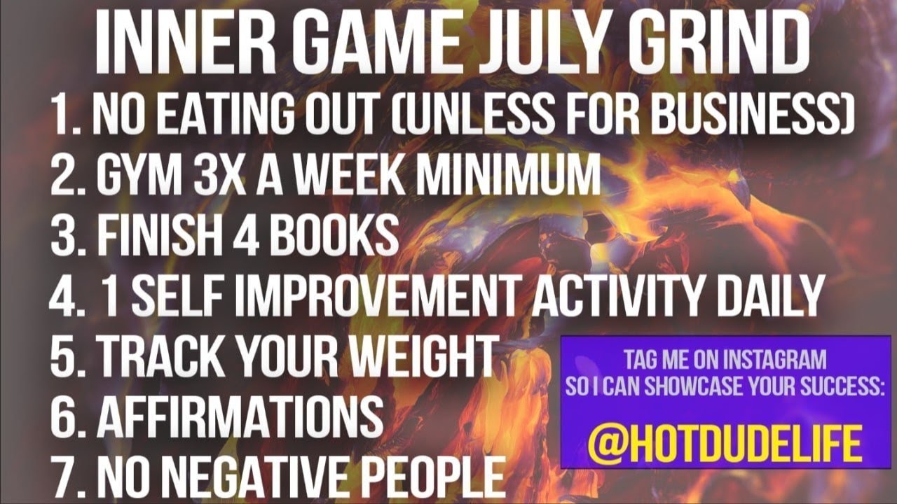 INNER GAME JULY Episode 6 - How To Fix Your Inner Game at Home