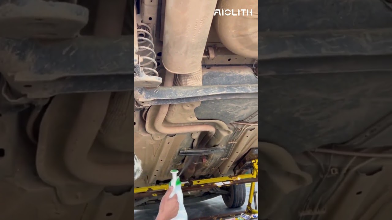 Power Wash the Car Undercarriage  #ultimatecleaning #carcare #carwashing #commercialcleaning #shorts