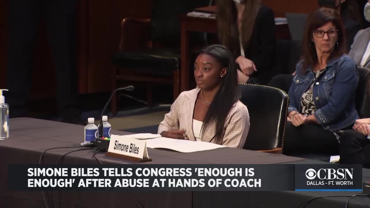 Texas Gymnast Simone Biles Tells Congress 'Enough Is Enough' After Abuse At Hands Of Coach