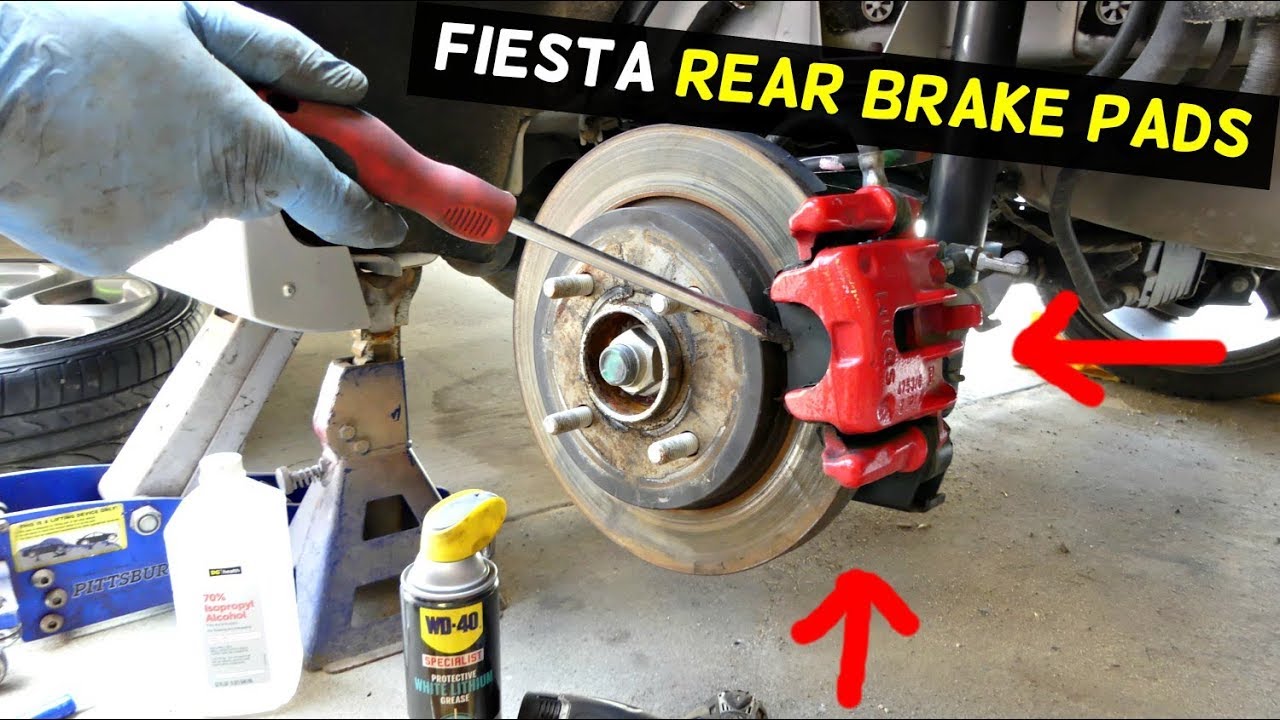 FORD FIESTA REAR BRAKE PADS REPLACEMENT MK7 ST