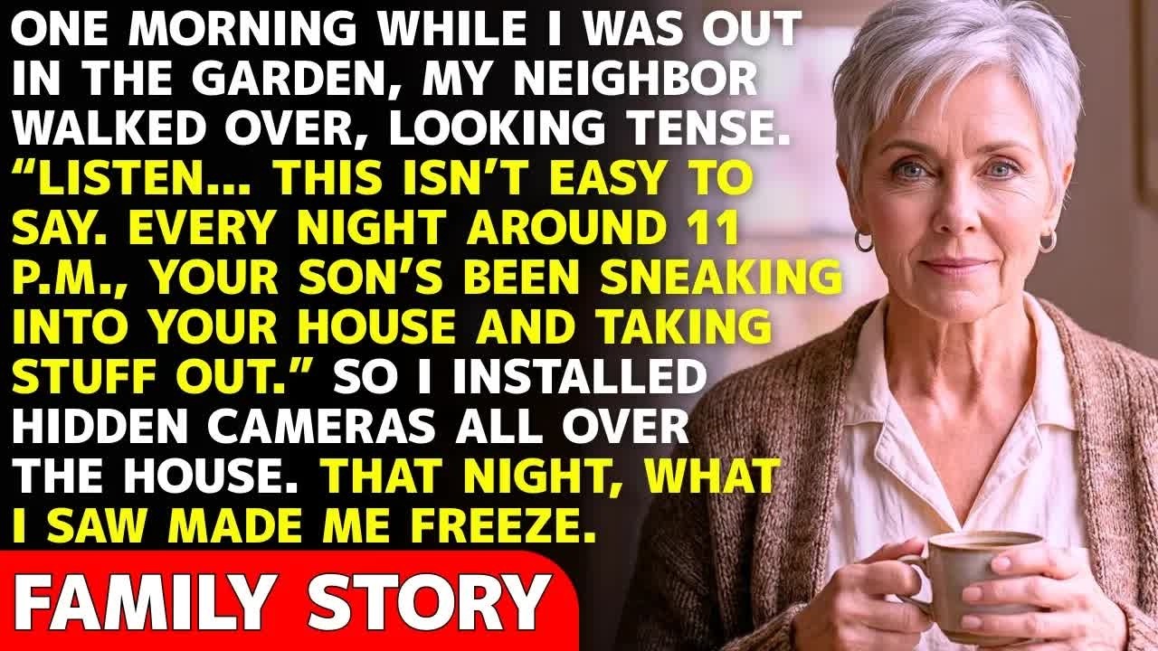My Neighbor Warned Me： “Your Son’s Sneaking Into Your House Every Night” — So I Set Up Cameras