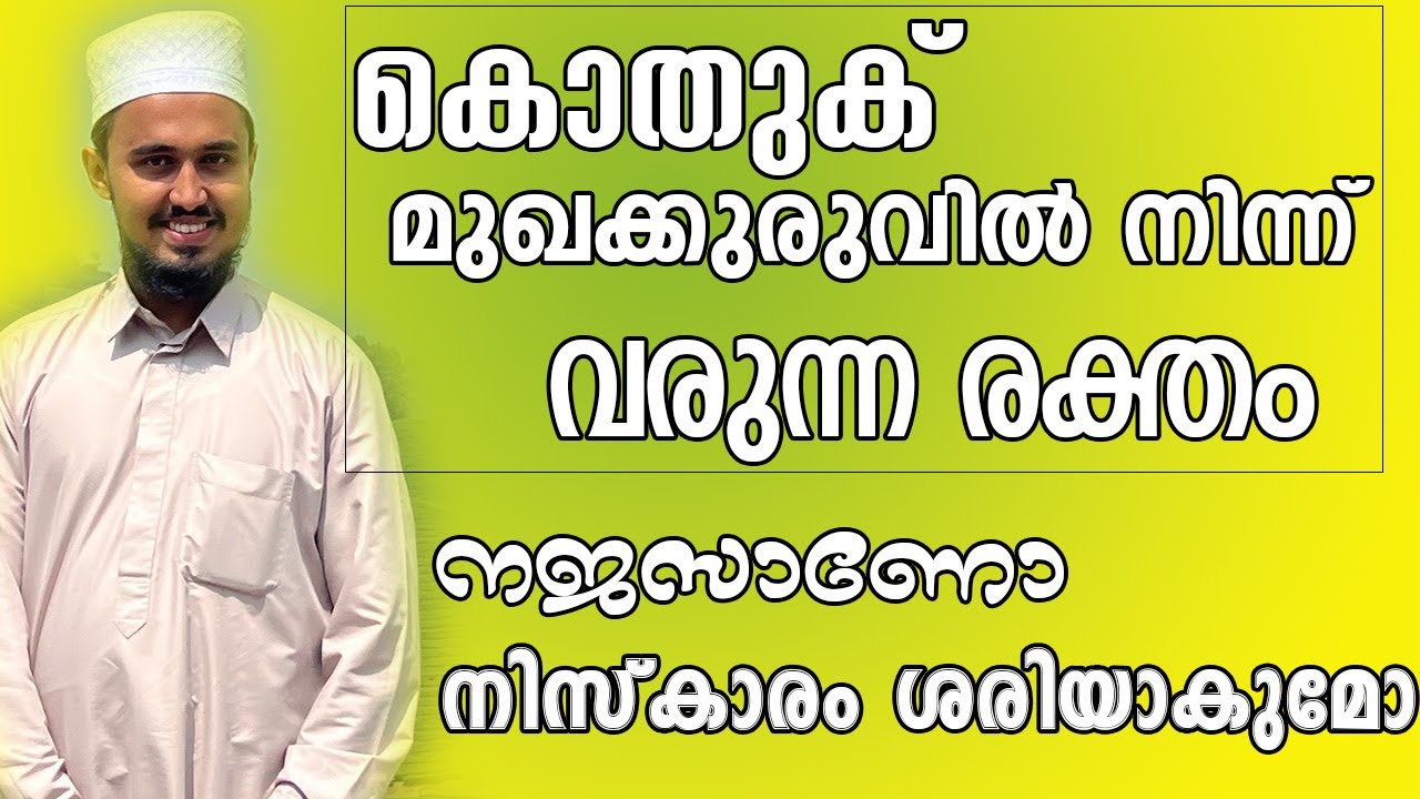 കൊതുകിൽ നിന്നും പറ്റിയ രക്തം മുഖകുരുവിൽ  നിന്നുള്ള രക്തം വസ്ത്രത്തിൽ പുരണ്ടാൽ നിസ്കാരം ശരിയാകുമോ