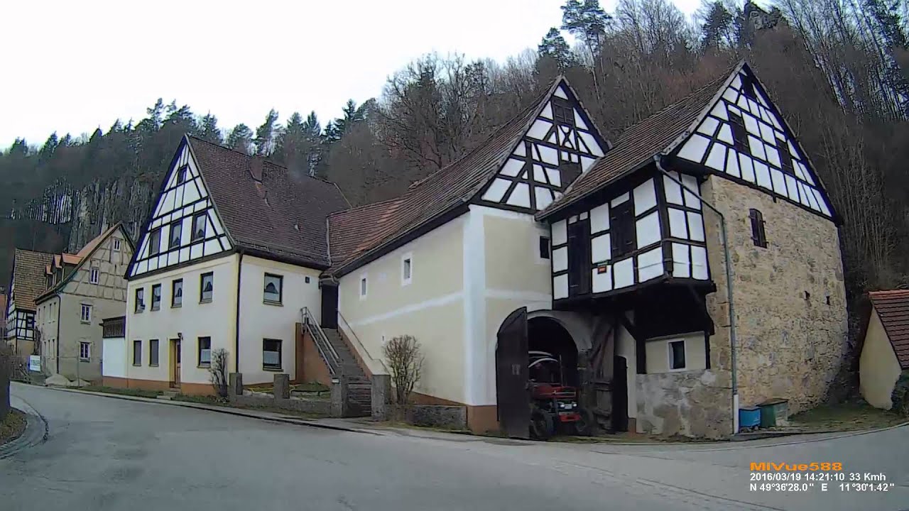 D: Fahrt von Velden durch das Pegnitztal bis Rupprechtstegen. Landkreis LAU. M&auml;rz 2016