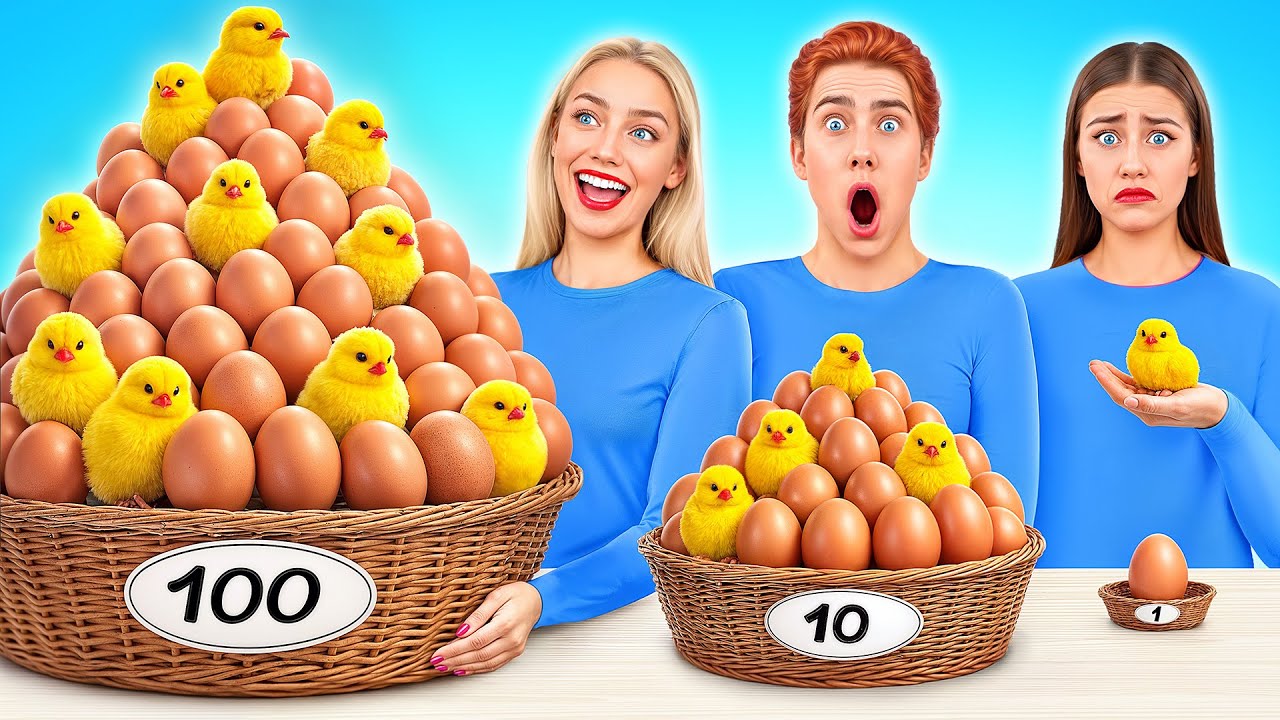 100 Слоев Еды Челлендж | Кулинарная Битва с Едой от Multi DO Joy
