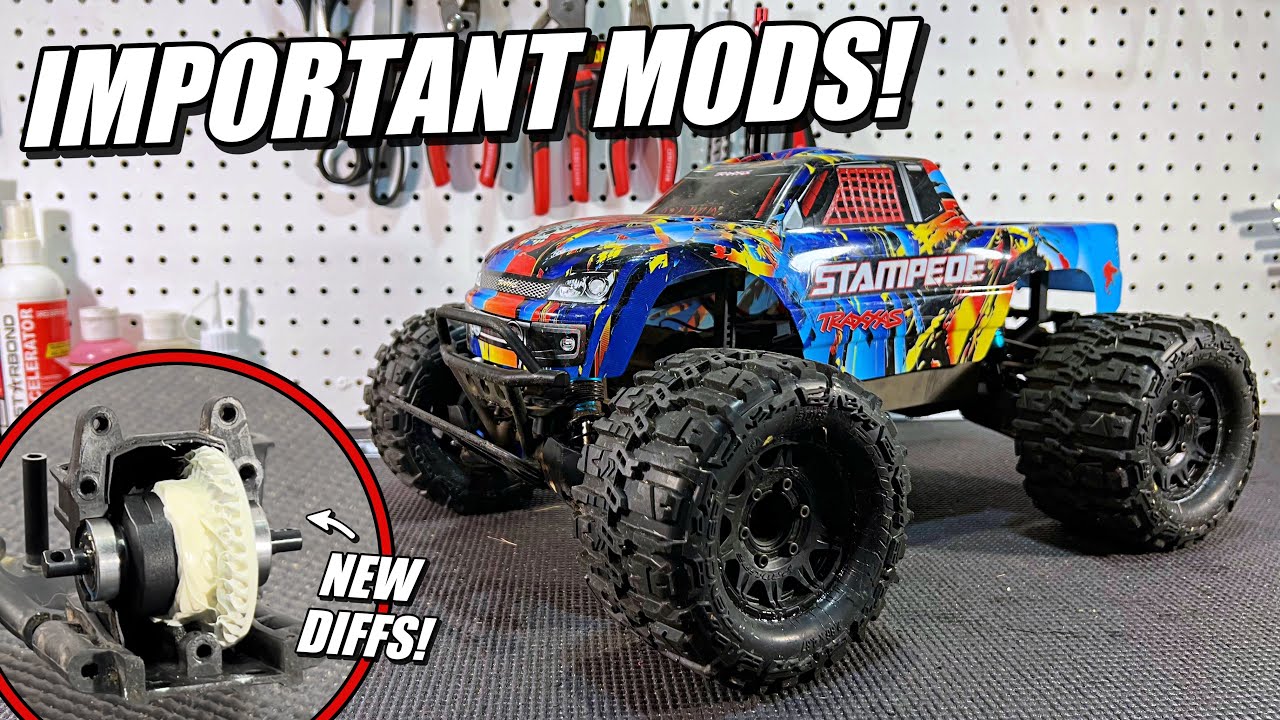 UPGRADING this STAMPEDE 4X4 with VERY Important Parts!