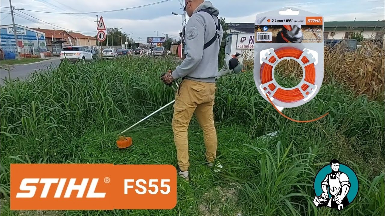 STIHL FS 55 BOLJI OD BILO KOG KINESKOG TRIMERA !!! KOSENJE VISOKE TRVE STRUNOM  !!!