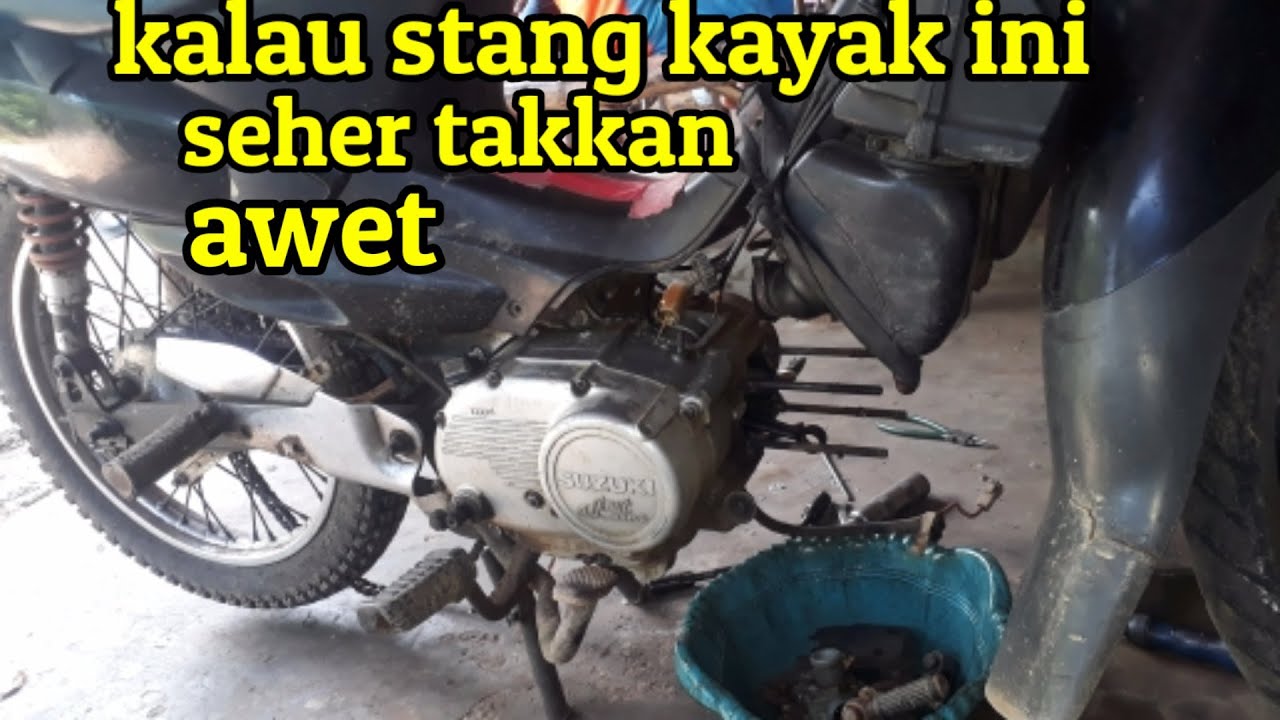 cara cek stang seher yang sudah oblak  || suzuki 2 tak
