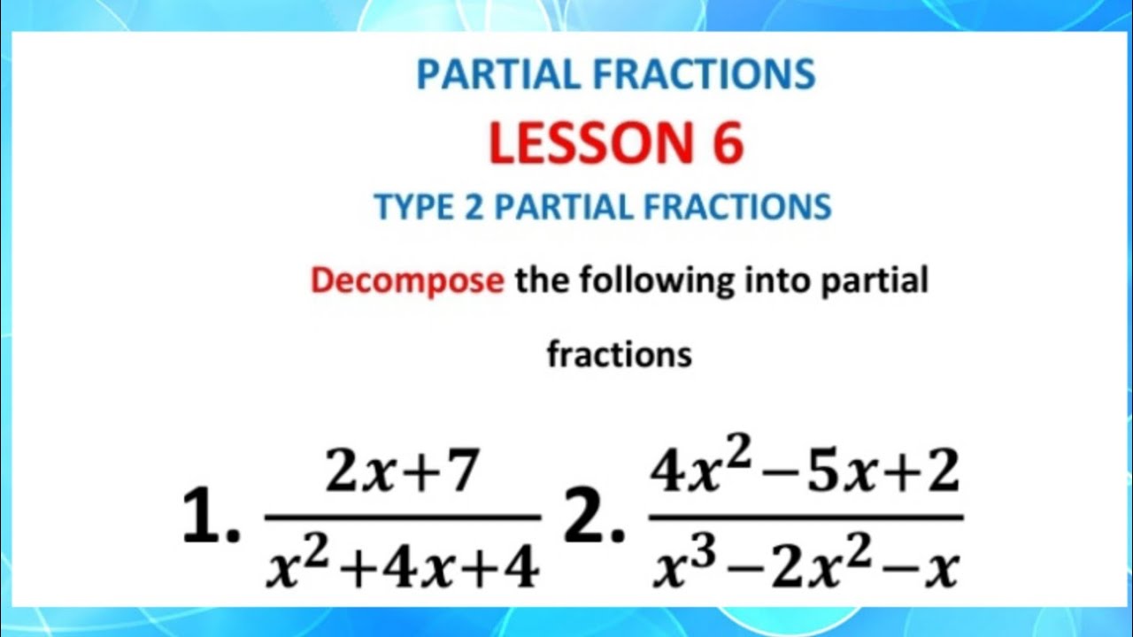 Decompose partial fractions with repeated linear factors| Case 2 partial fractions #alevelmathspaper