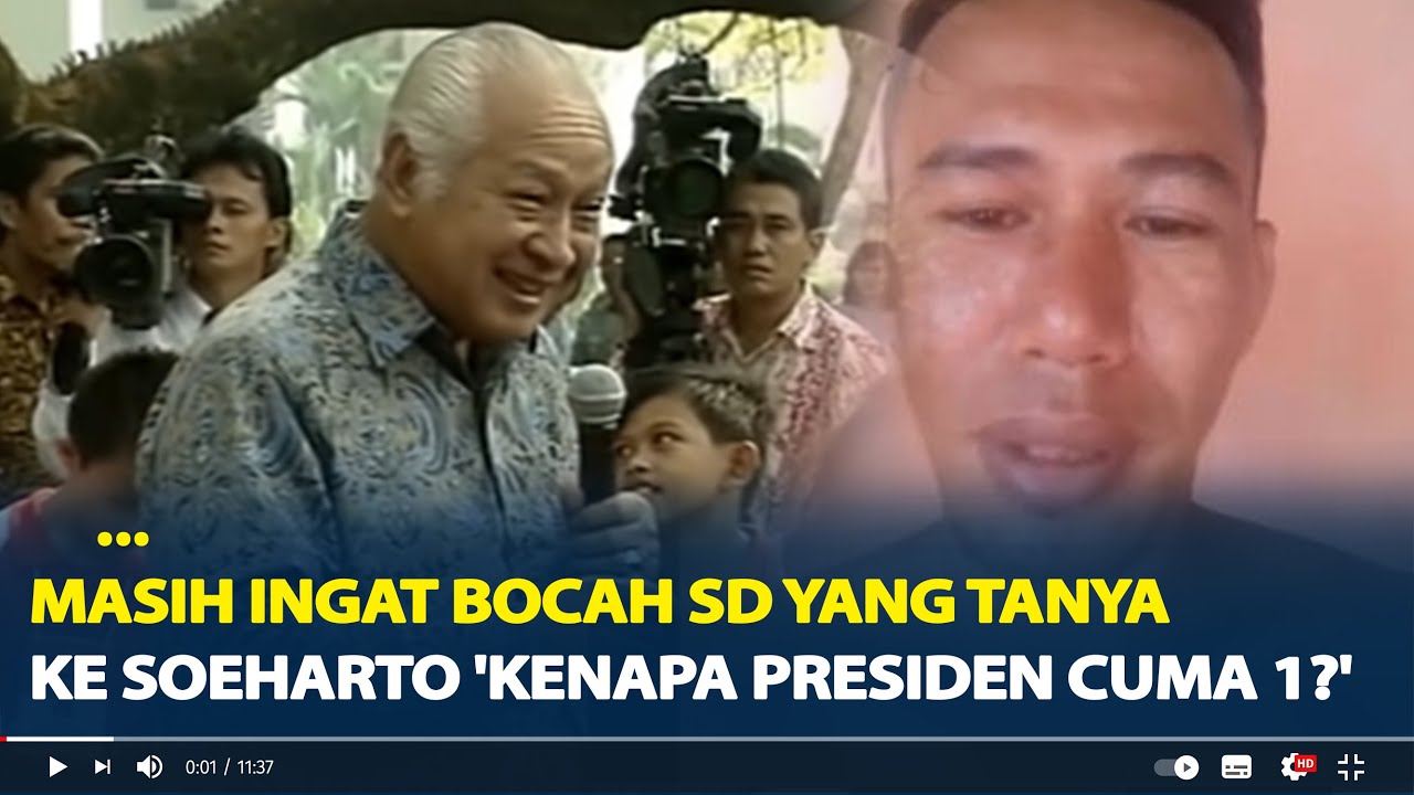 Masih Ingat Bocah SD yang Tanya ke Soeharto 'Kenapa Presiden Cuma 1?' Ini Kabarnya Sekarang
