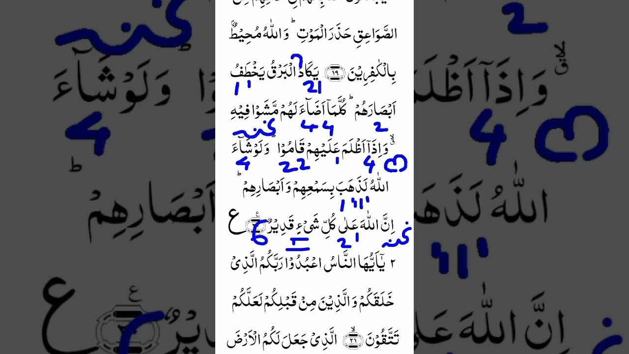 Sure Baqara withTajweed Aayat 20|| #tajweed #live #surahalbaqarah  Islamic courses with Asra Anjum