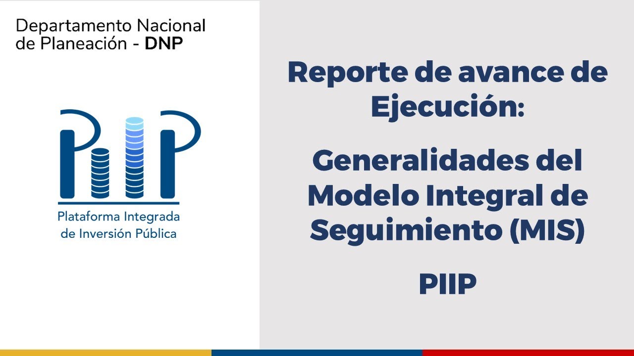 1.Generalidades del Reporte de Avance de Ejecución en la Plataforma Integrada de Inversión Pública