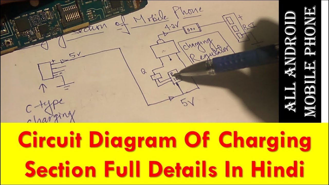 CIRCUIT DIAGRAM OF CHARGING SECTION IN ANDROID MOBILE PHONE MOBILE REPAIRING COURSE ONLINE