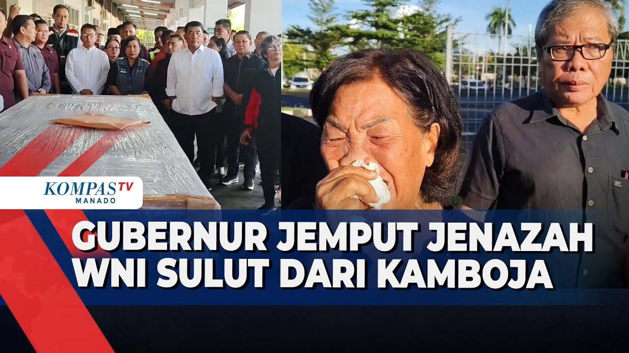 Gubernur Jemput Jenazah WNI Sulut Dari Kamboja Di Bandara Samratulangi