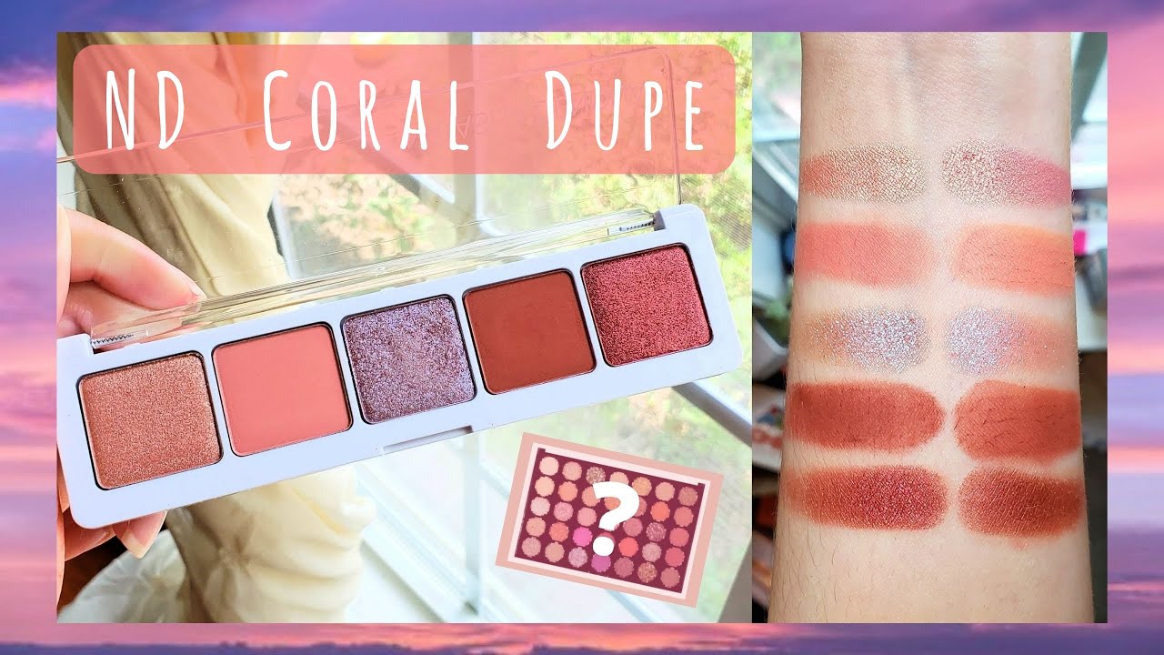 Natasha Denona Coral Palette $13 Dupe - Swatches