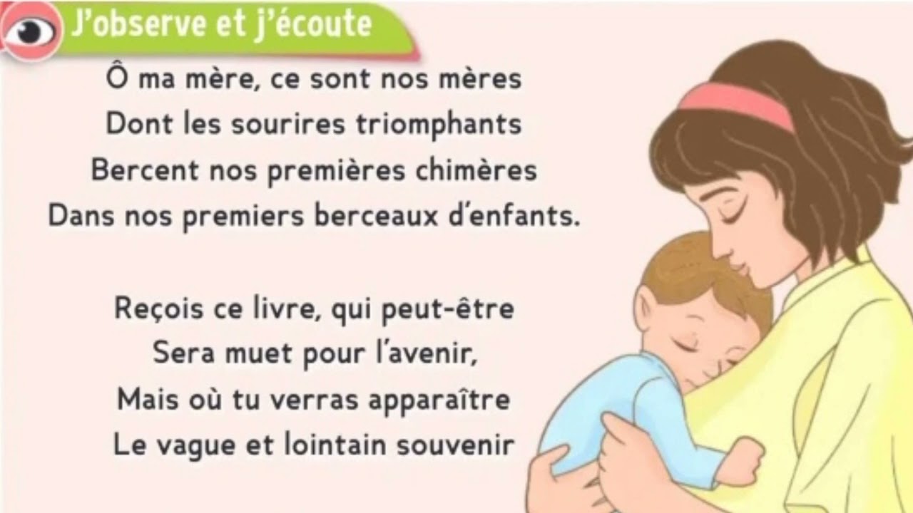 poème : ô ma mère.