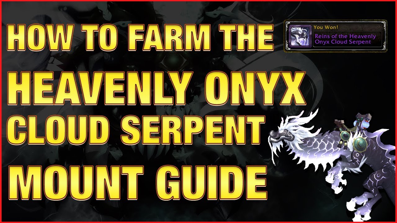 (SUPER RARE) How to Get Heavenly Onyx Cloud Serpent | Sha of Anger Mount Guide | World of Warcraft