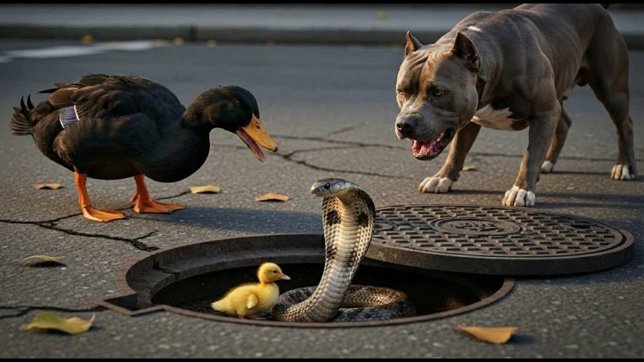 Animal Rescue: Hero Dog Helps Panic Mother Duck Save Her Trapped Babies!