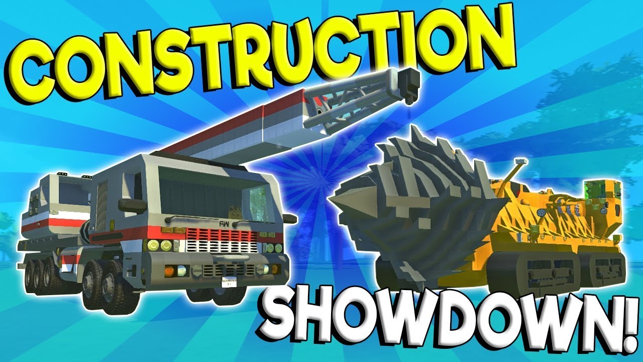 CONSTRUCTION VEHICLE SHOWDOWN! - Scrap Mechanic Creations Gameplay - Best Builds