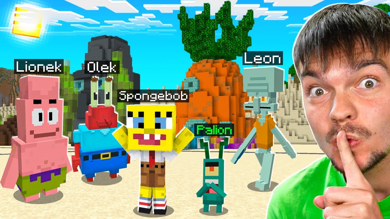 DODALIŚMY NOWE OSOBY ze SPONGEBOBA do MINECRAFT!