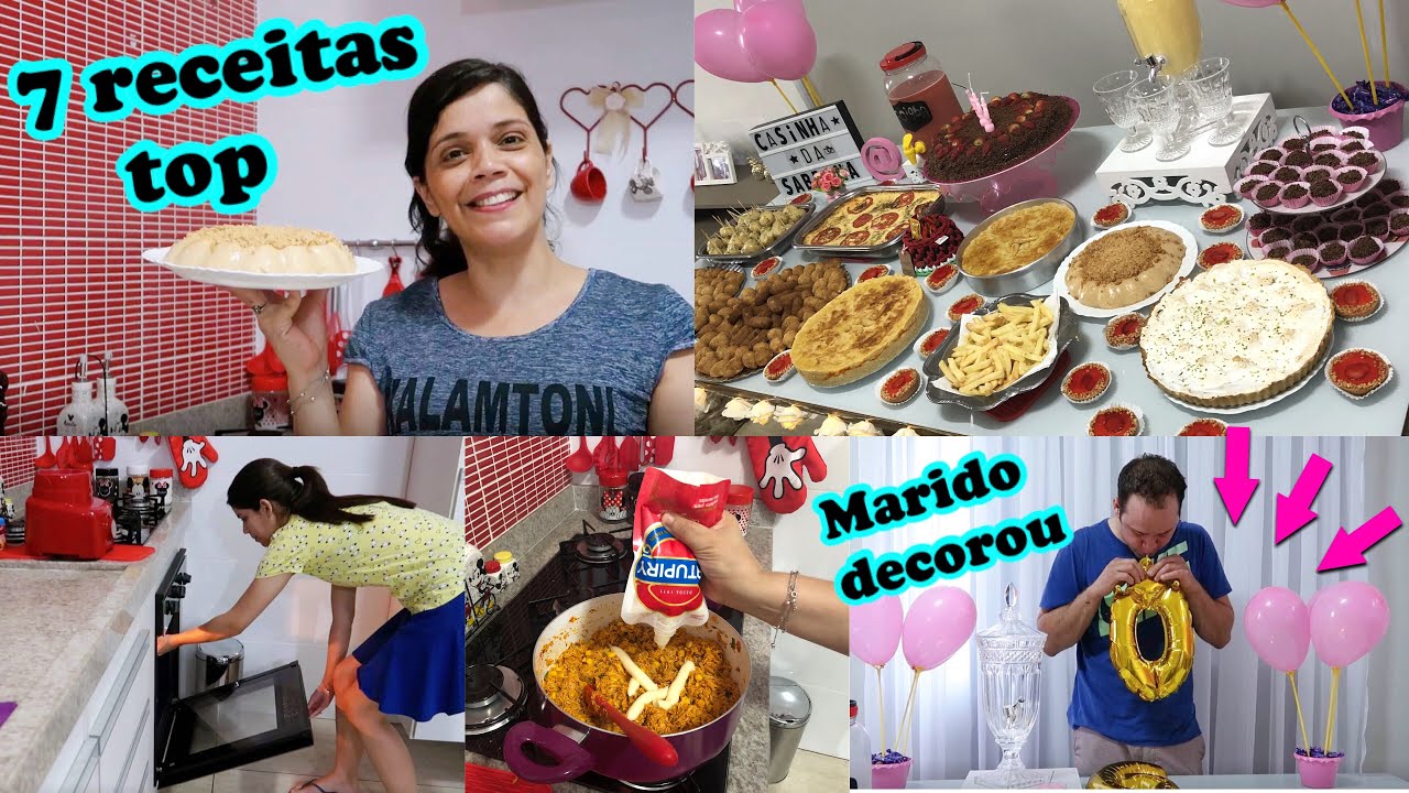 FIZEMOS MUITAS DELICIAS PARA A FESTA + MARIDO DECOROU TUDO #PREPARATIVOS600K