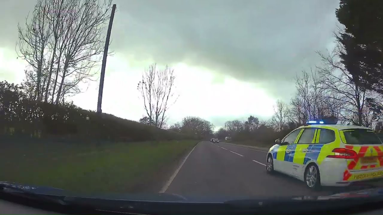 Heddlu Gogledd Cymru/North Wales Police cars 999 responding in the Meliden area Prestatyn 13.3.26