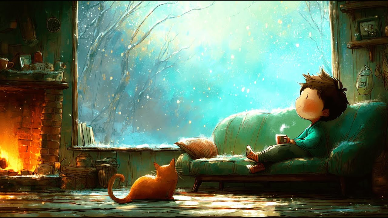 Cozy Winter Cabin with Timo | 1 hour Peaceful Retreat & Relaxing music