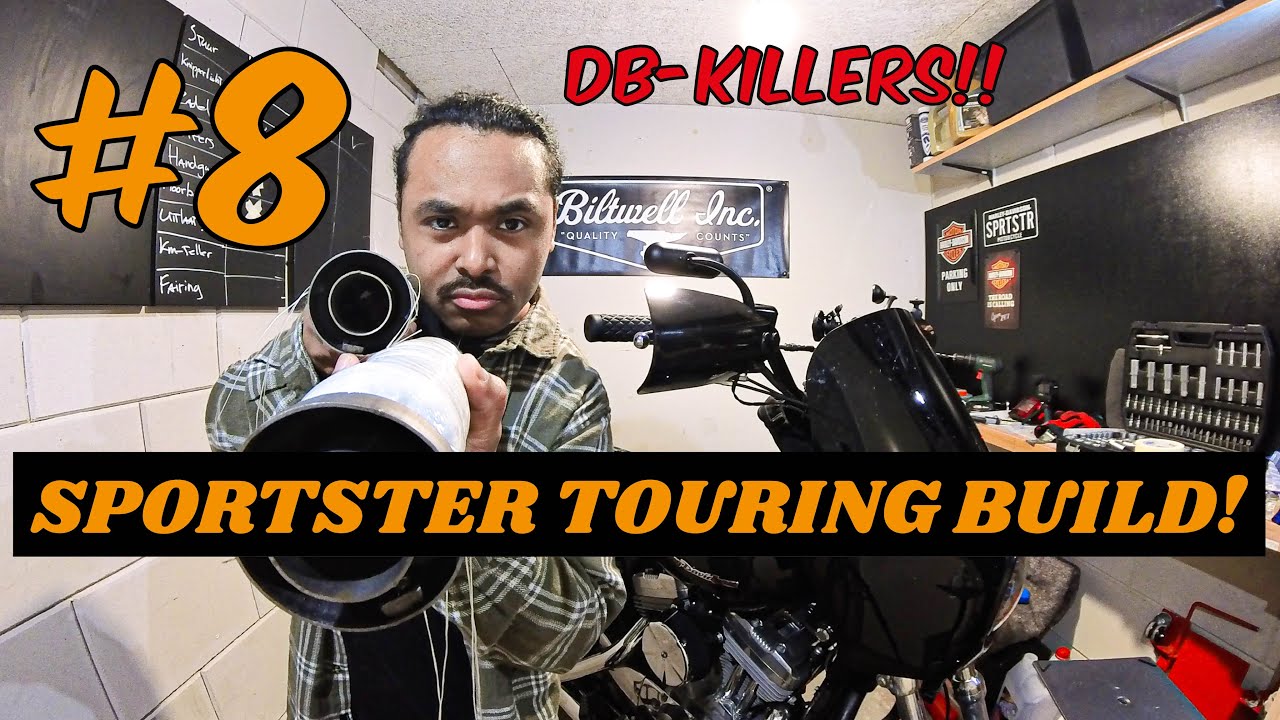 SPORTSTER TOURING BUILD - Aflevering 8 - Vance & Hines Quiet Baffle DB-killers installeren