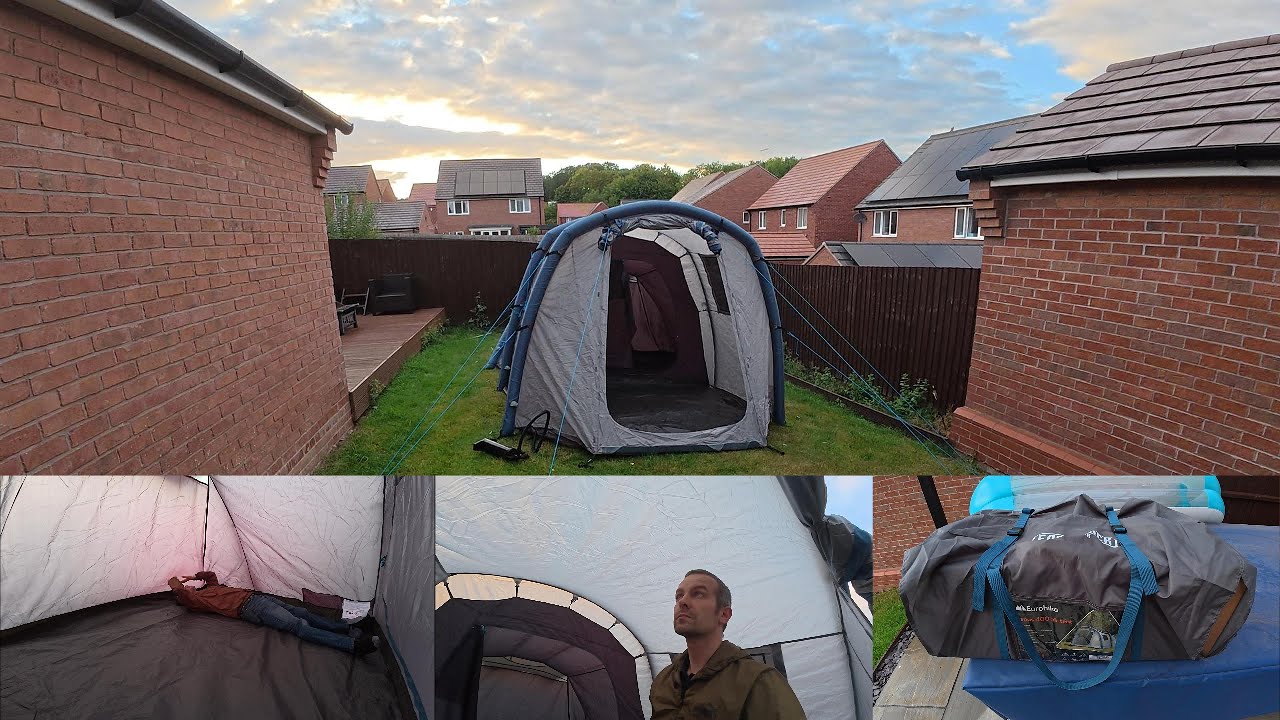 Eurohike Genus 400 Air Tent Unboxing & First Impressions: Easy Pitch Test