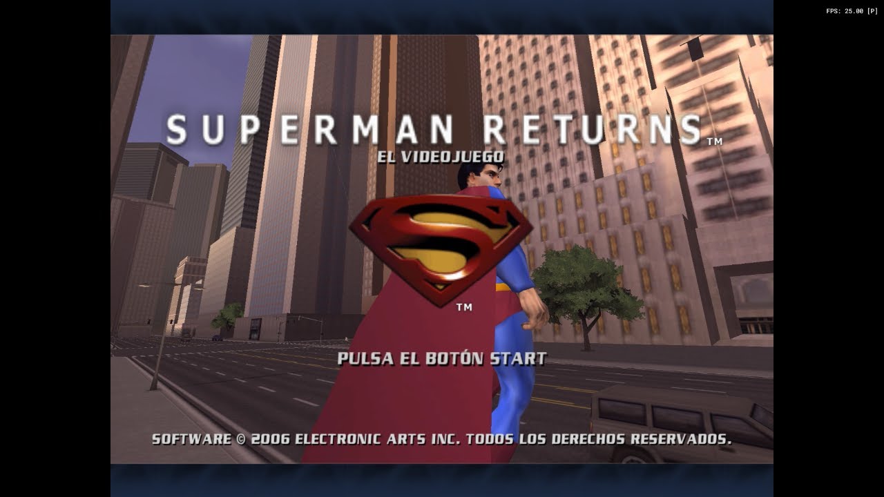 Superman Returns: El Videojuego (Español) de Playstation 2 (PS2) con emulador PCSX2. Gameplay