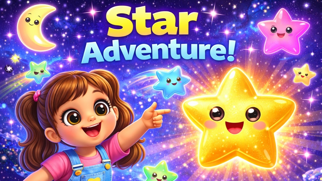 The Magic STAR ⭐ Learn 5 Points, Shine Bright! | Shapes for Preschoolers