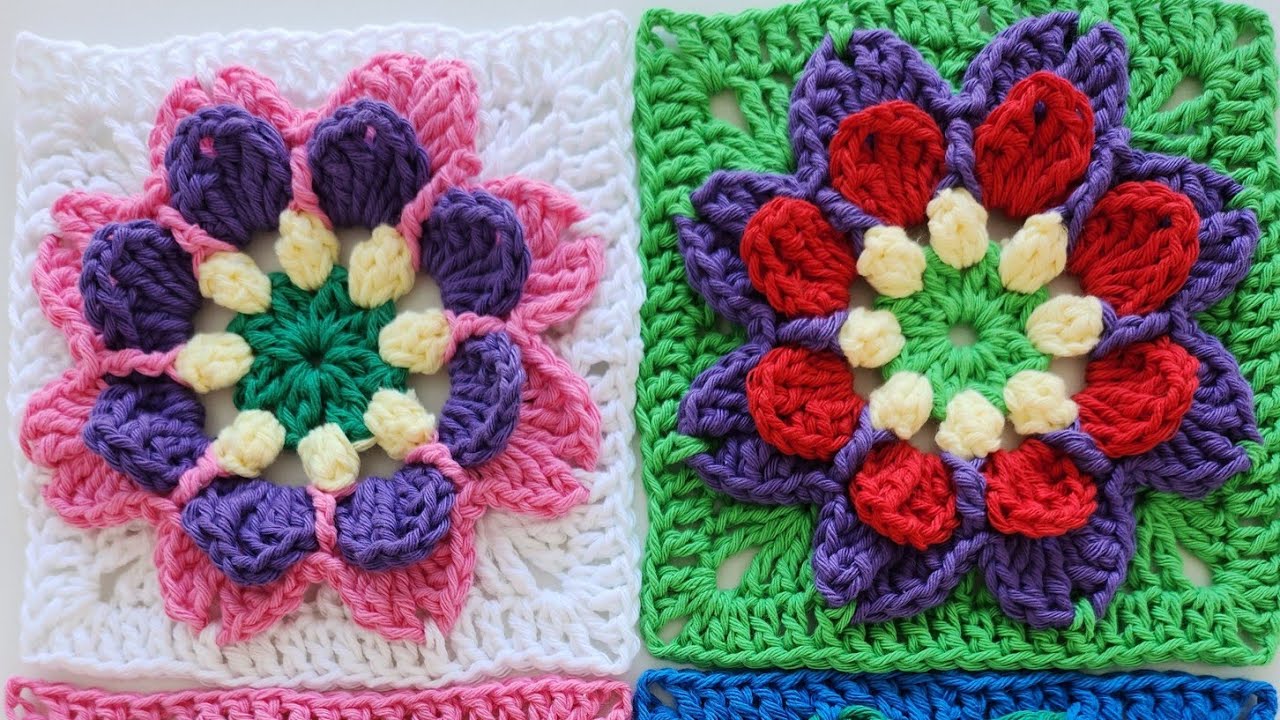 🌸Flor Granny Primavera🌸 - Consentir - tejidos a crochet -🧶