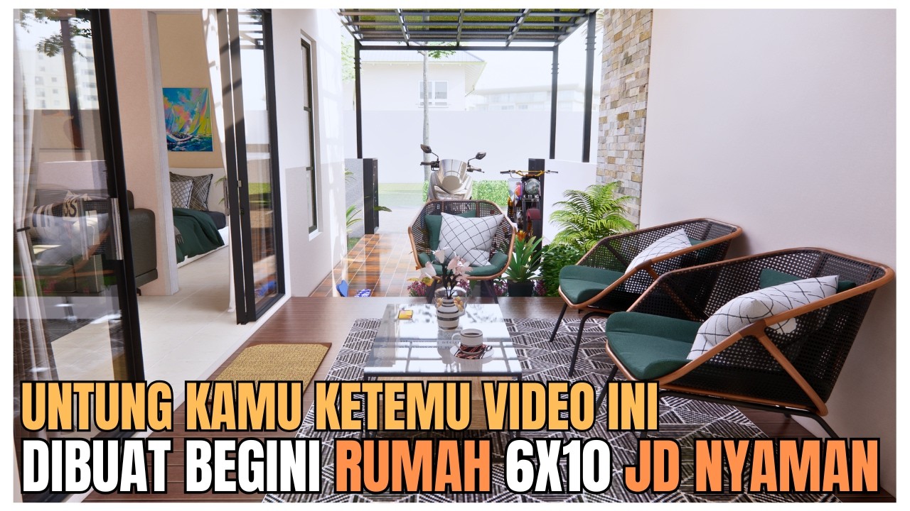 Rumah Kecil, Rasa Mewah! Rumah 6x10 Ini Bikin Kaget – Ada Teras Lega di Lahan Sempit