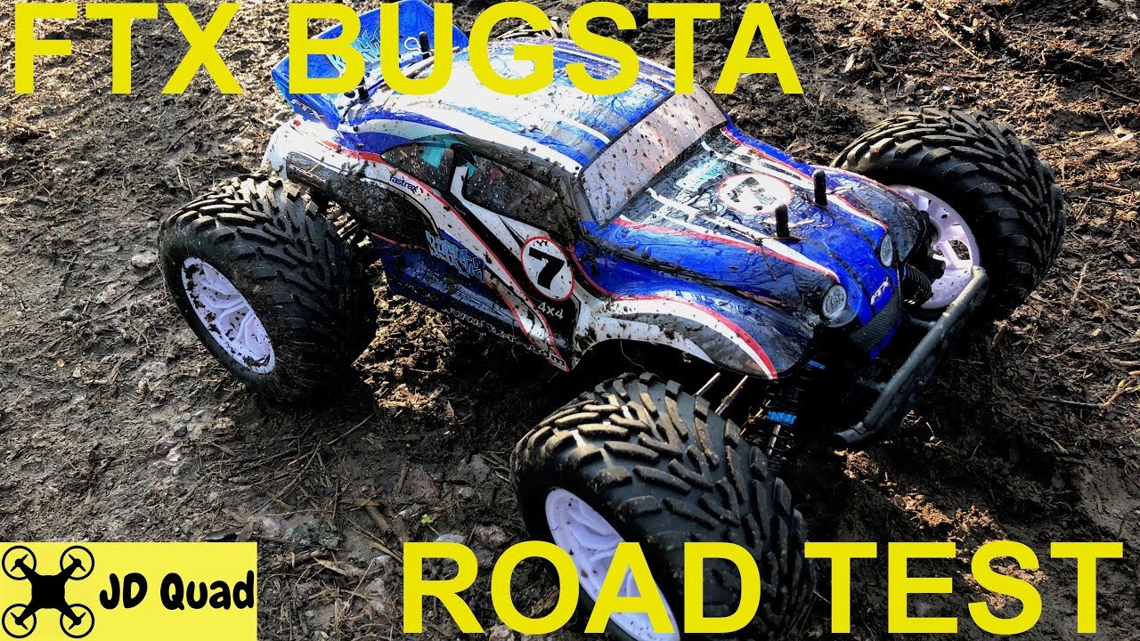 FTX Bugsta RC Car 1/10 Scale 4x4 Road Test Video