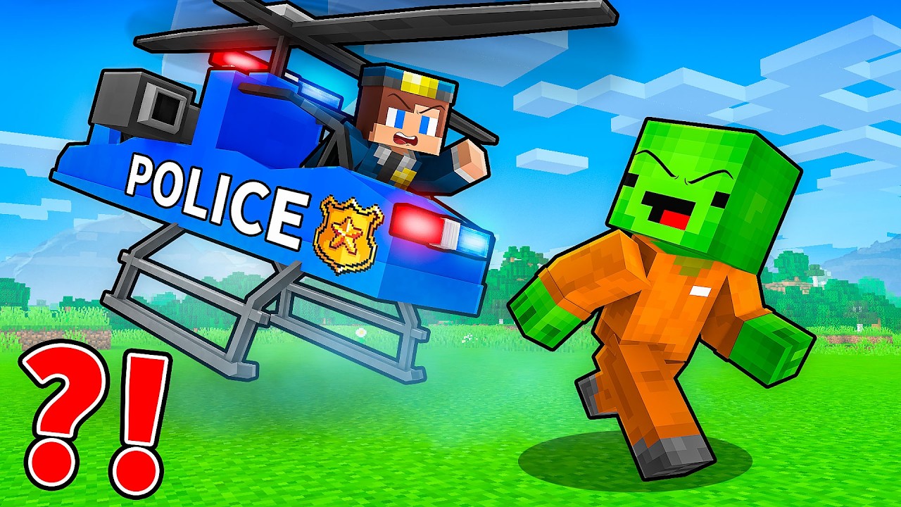 JJ Catches CRIMINAL Mikey in Minecraft - Maizen