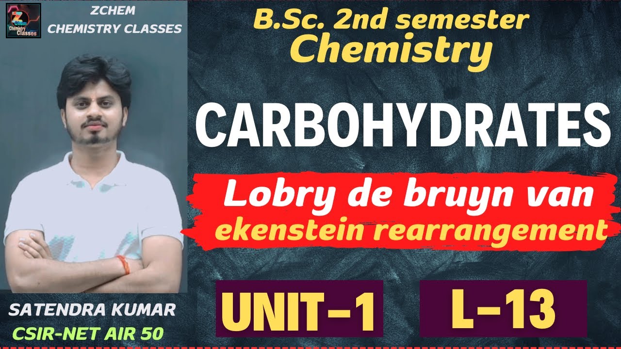 L-13| Lobry de bruyn van ekenstein rearrangement | B.Sc 2nd sem chemistry |Satendra sir| zchem #bsc
