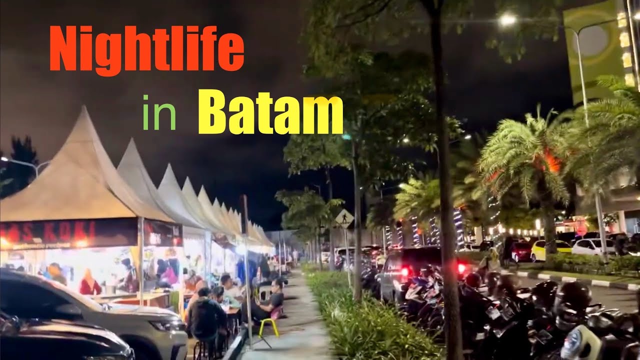 🇮🇩Batam After Dark, Street Food Music Nightlife at Harbour Bay, Indonesia
