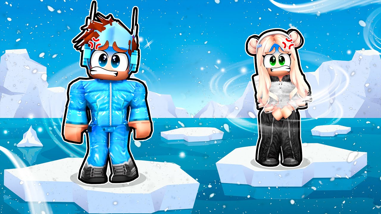 Выживание в Антарктике в Roblox с моей девушкой...