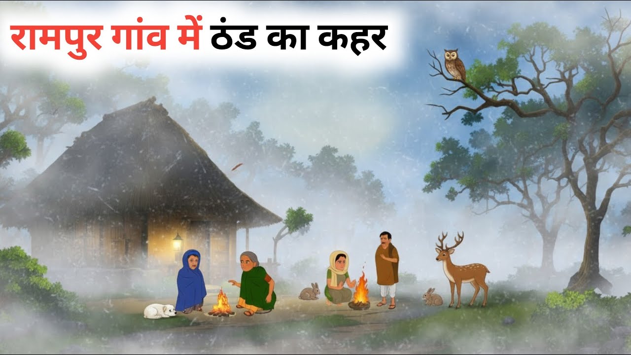 रामपुर गांव में ठंड का कहर | RAMPUR GAAV MAIN THAND KA KAHAR | HINDI KAHANIYAN | MORAL STORIES 