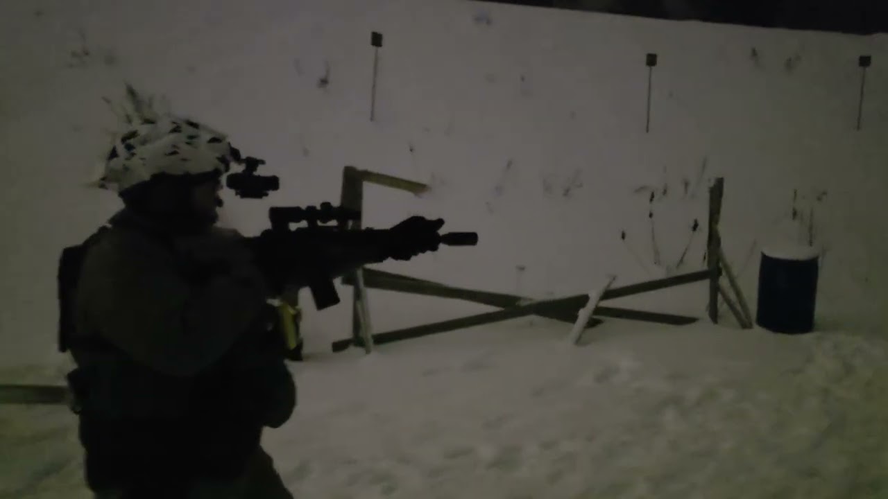 Active AR15 evening shooting