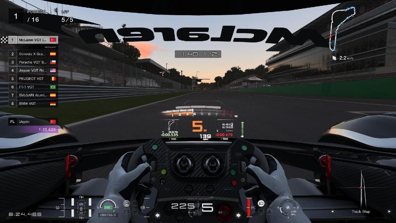 Gran Turismo 7 Weekly Challenge Monza McLaren VGT