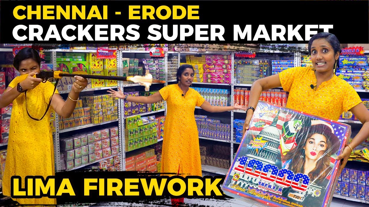 வேளச்சேரி Crackers Supermarket I Lima Fireworks I Celebrate Diwali #WithMe | Tastee with Kiruthiga