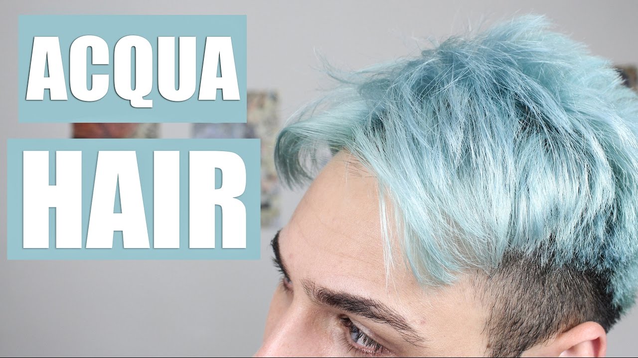 PINTEI MEU CABELO DE AZUL/VERDE Pastel | Acqua Hair | Cabelo colorido K-POP