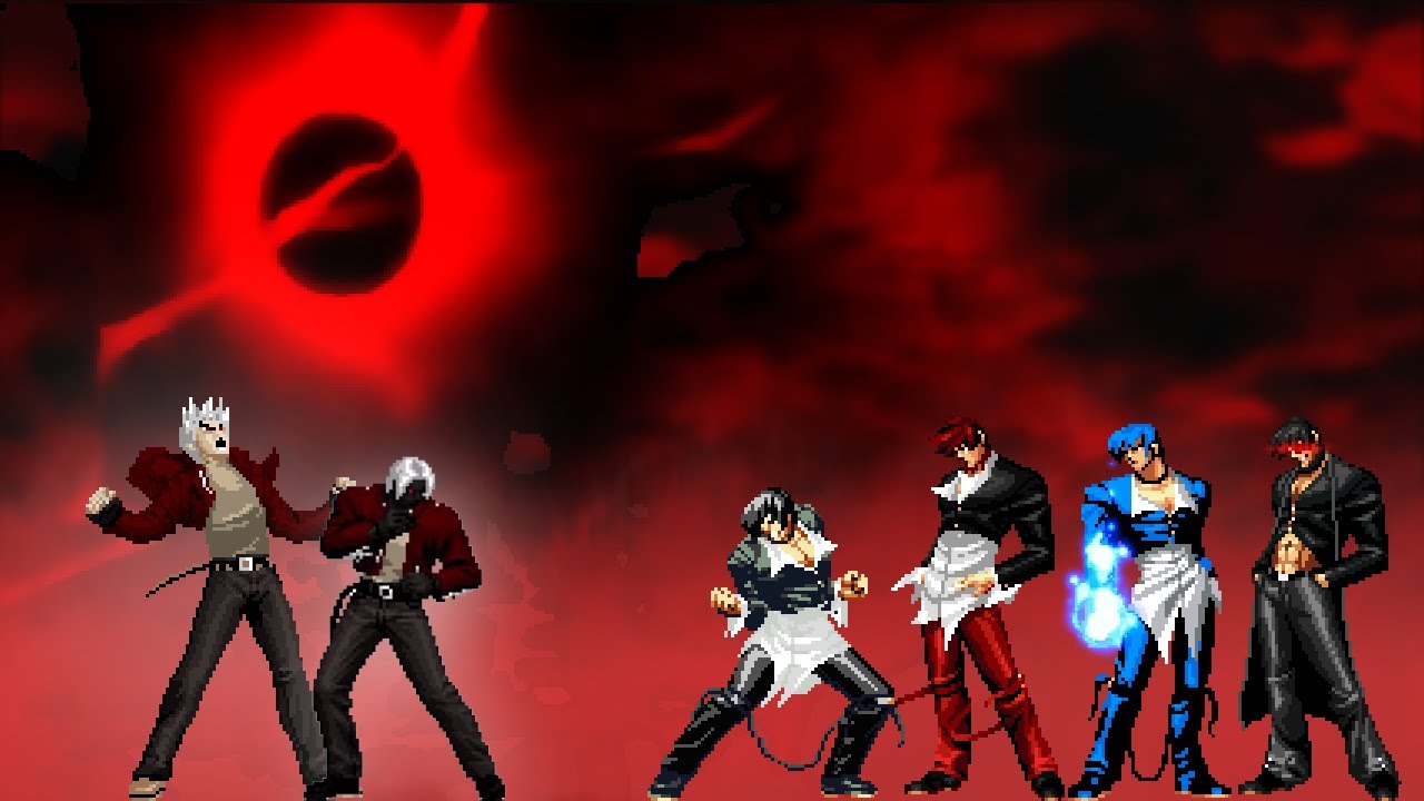 Bloodedge (Update) vs Iori CY, Ariel, Elster V2 & Iori FEN Lv3 | KOF MUGEN