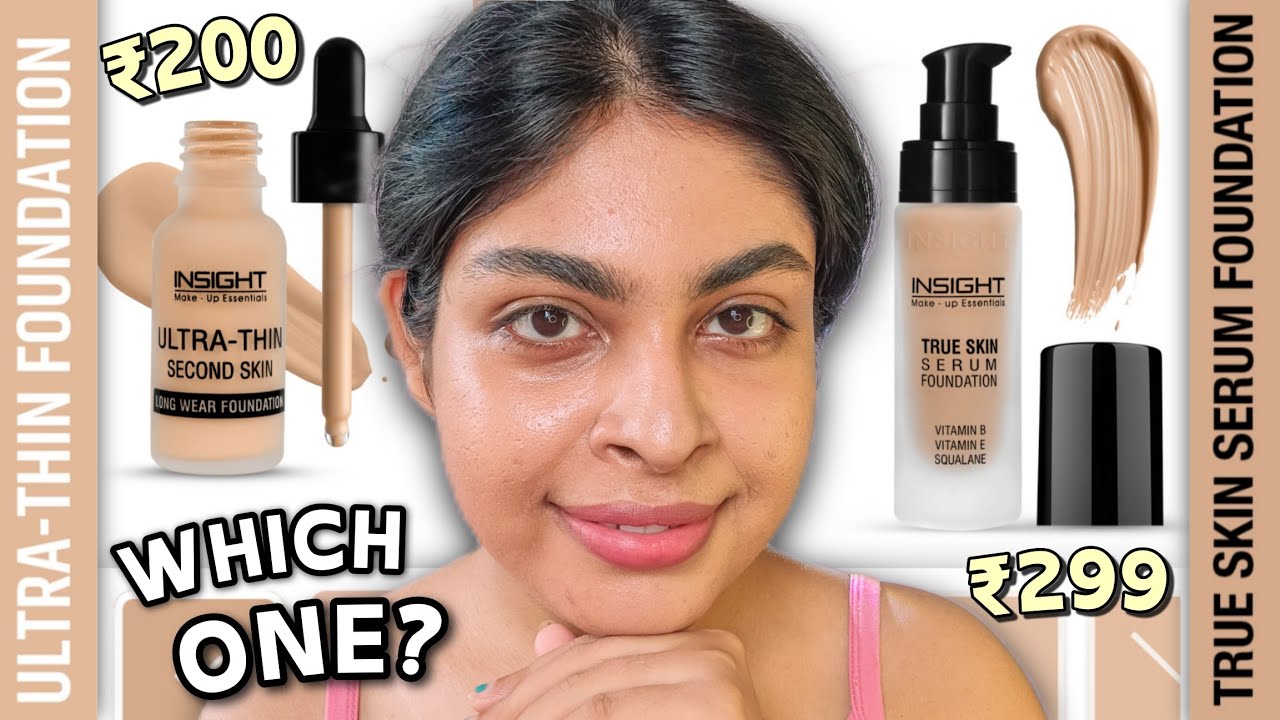 OLD vs NEW🔥 INSIGHT FOUNDATION✨| Insight Cosmetics TRUE SKIN Serum Foundation vs 2ND Skin Foundation