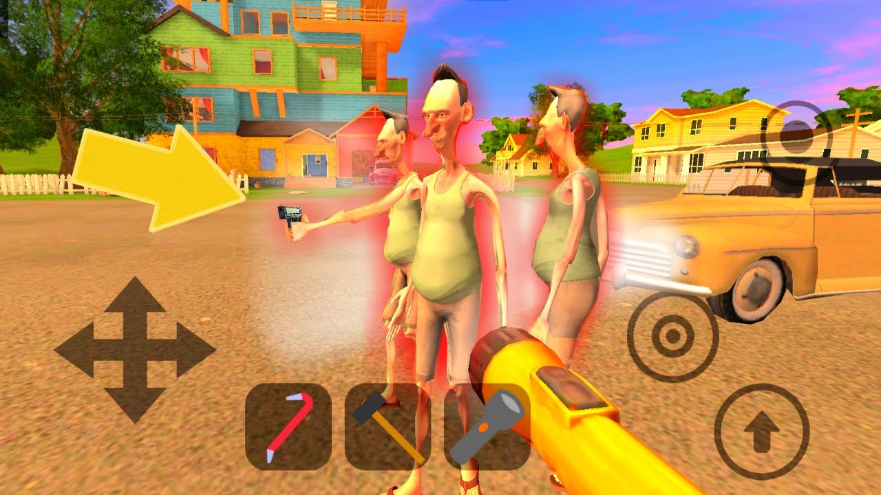 СОСЕДЕЙ СБИЛА МАШИНА! НО ОНИ ОЖИЛИ - Angry Neighbor Gameplay